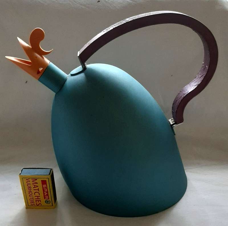 VINTAGE BARAZZONI PROGETTI MERLINO ROOSTER TEA KETTLE