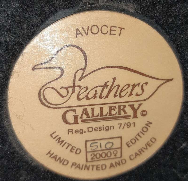 FEATHER GALLERY AVOCET FIGURINE