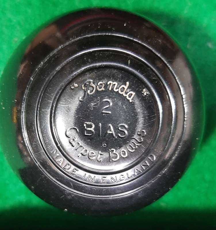 VINTAGE CARPET BOWLS IN ORIGINAL BOX