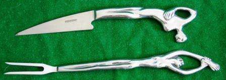 LARGE CARROL BOYES CARVING SET