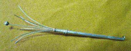 SCARCE VINTAGE ART DECO HALLMARKED STERLING SILVER(BIRMINGHAM SILVER 1922) COCKTAIL STIRRER/SWIZZLE