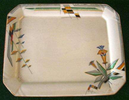 ART DECO ALFRED MEAKIN "MARIGOLD PATTERN" SNACK/SANDWICH TRAY