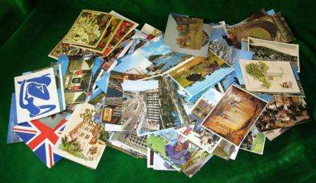 OVER 300 VINTAGE (1960/70/80S) UNUSED POSTCARDS FROM ALL OVER THE WORLD