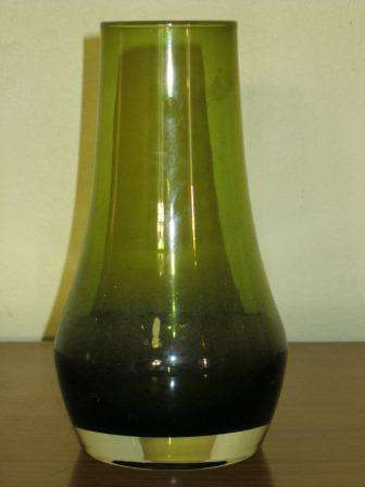 Retro 1960s Riihimaen Lasi vase made in Finland