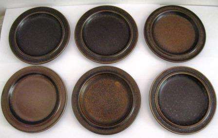 SET OF SIX ARABIA OF FINLAND BREAD/SALAD PLATES