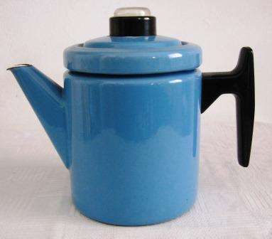 FINEL FOR ARABIA ORIGINAL 1950S STOVE TOP COFFEE POT/PERCULATOR COMPLETE WITH INTERNAL INSERT