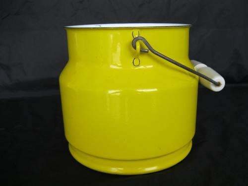 SCARCE FINEL FOR ARABIA ENAMEL MILK CAN/POT/HOLDER