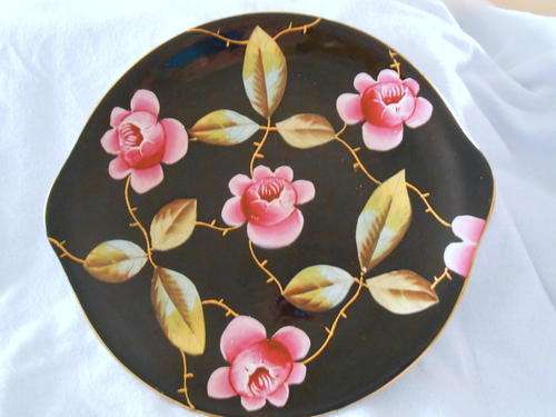 Poss. ?Victorian Decorative hand painted,Plate, Thos Till & Sons, England, Estab 1825, c 1800's