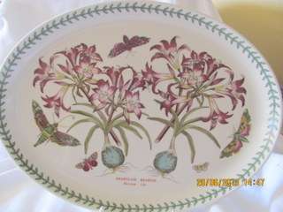 Portmeirion ' Oval Platter (medium)   Amarylis Regiane The Botanic Garden circa 1818.