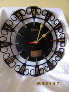 Lovely Kienzle Automatic Battery Operates  Metal Wall Clock.   c1969