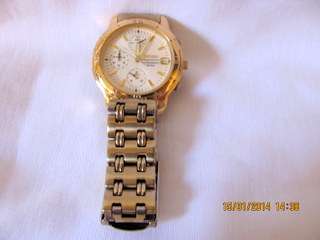 Men's Seiko Chronograph Water Resist: 50m; Glass; Scratch Proof...Original Seiko gold Plated