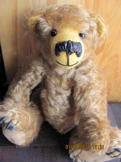 Teddy Bear with Claws , Articulated Arms,Legs,Neck , Glass Eyes