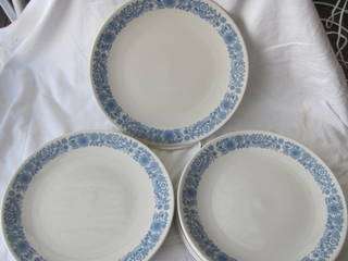Vintage Royal Doulton 'Cranbourne' T.C.1032 (9) Large Dinner Plates. made in England