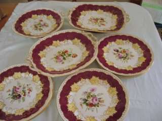 Victorian Staffordshire (painted numerals,3/4261) Fruit Service, England, circa Late 19th Centuary.