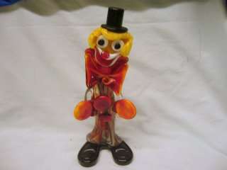 Vintage Murano Multi Glass Coloured Clown Figurine......
