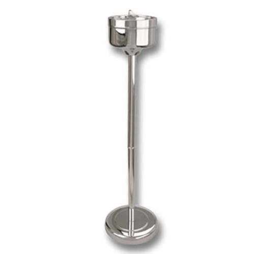 Chrome standing ashtray