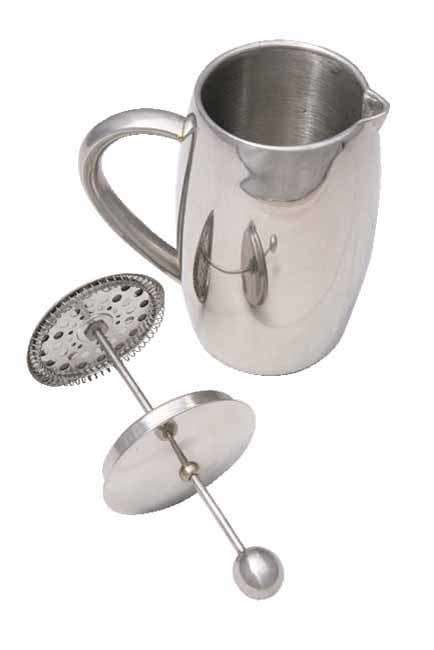 Stainless steel coffee plunger