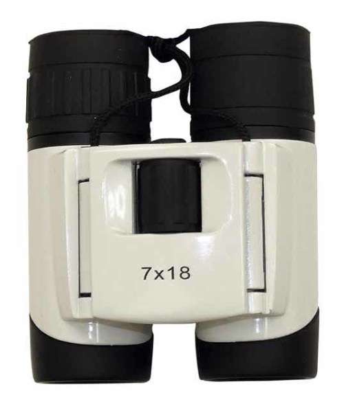 7x18 White All Weather Wide Angle Binoculars