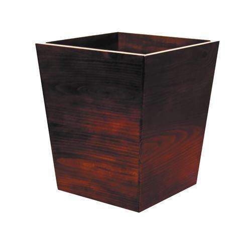 Mahogany waste paper bin