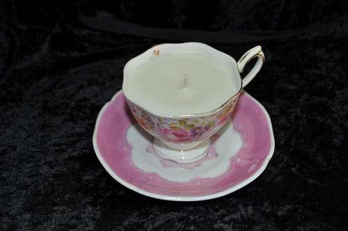 Scented Soya Wax Candle - Cup is Royal Albert