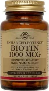 Solgar Biotin 1000mcg : 50 Capsules