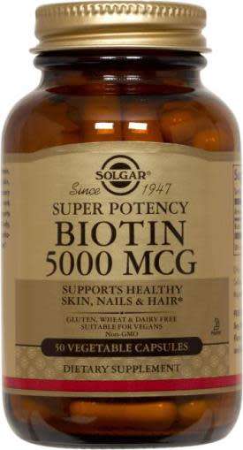 Solgar Biotin 5000: 50 Vegetable Capsules