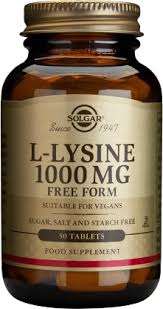 Solgar L-Lysine 1000mg : 50 tablets
