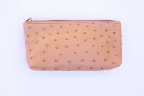 Ostrich Leather Purse