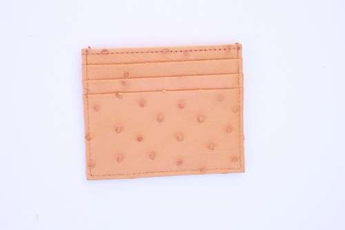 Ostrich Leather Credit Card Holders