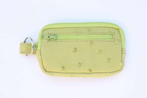 Ostrich Leather multi-purpose holder and key ring