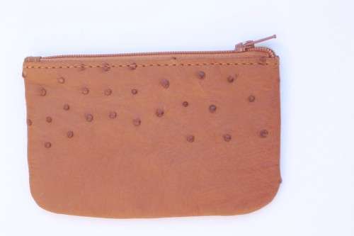 Ostrich Leather Slim Purses