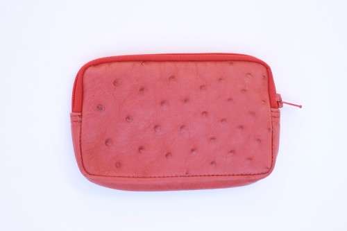 Ostrich Leather Pouch