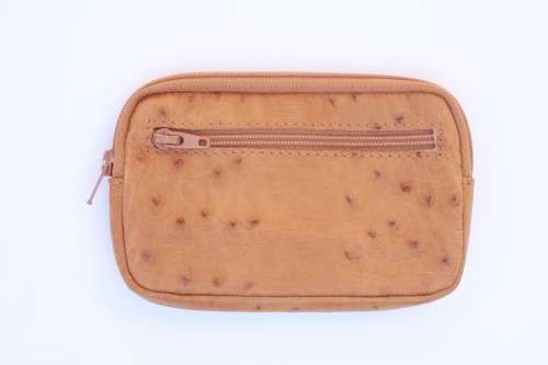 Ostrich Leather Pouch