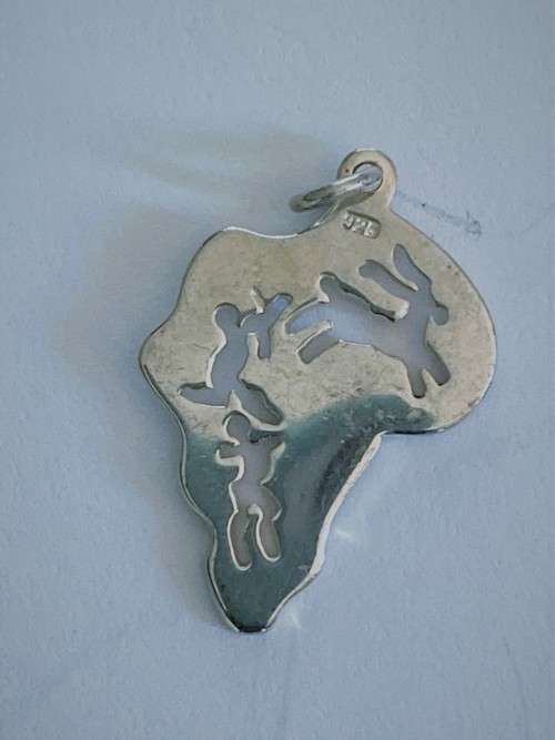 Silver Africa Pendant