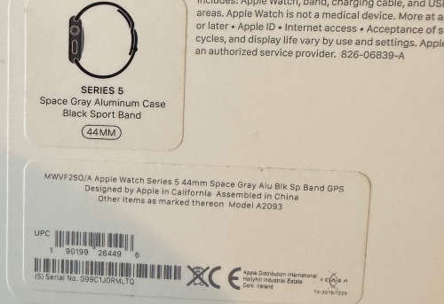 Apple Watch Series 5 - Space Gray - 44mm