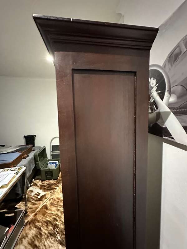 Tall chest of drawers & Bookcase in military  style