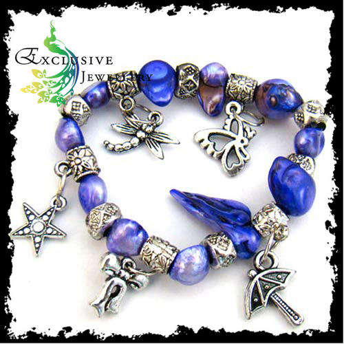 EXCLUSIVE JEWELLERY - Blister Pearl Charm Elastic Bangle/Bracelet (R.R.P: R259.50)