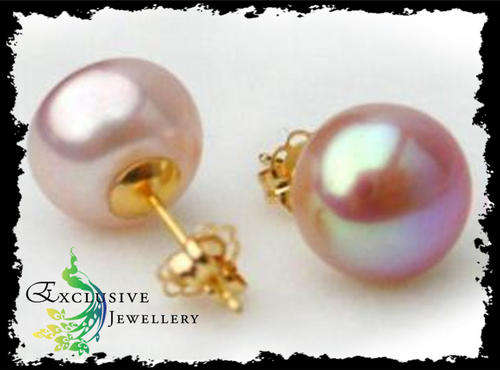 EXCLUSIVE JEWELLERY - Genuine Pink Freshwater Pearl Earrings 7-8mm
