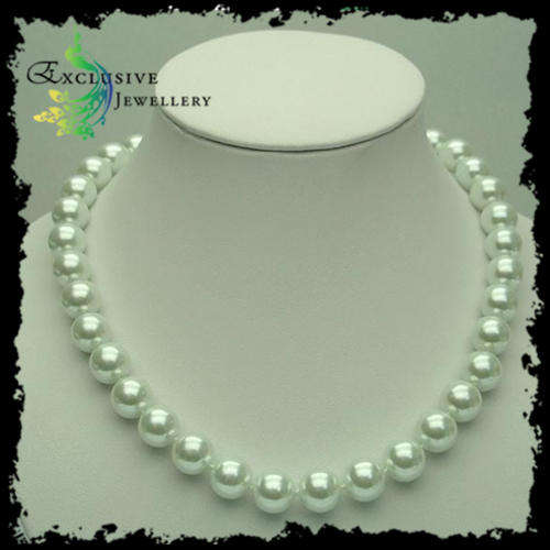 40% OFF! 12mm White South Sea Shell Pearl Necklace