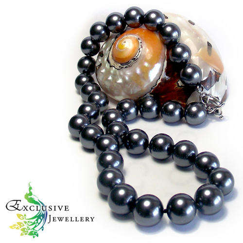33% OFF! 12mm Black South Sea Shell Pearl Necklace