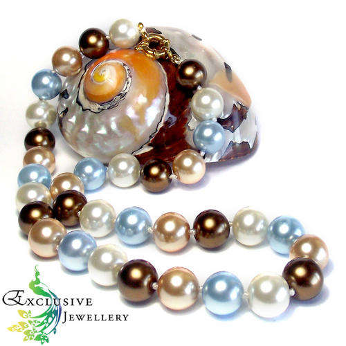 40% OFF! 12mm Multicolour South Sea Shell Pearl Necklace