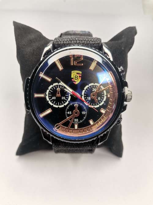 Mens smart professional design denim strap anolog watch