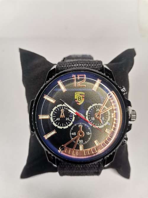 Mens smart professional design denim strap anolog watch