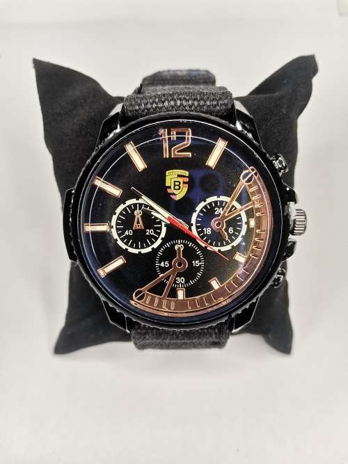 Mens smart professional design denim strap anolog watch