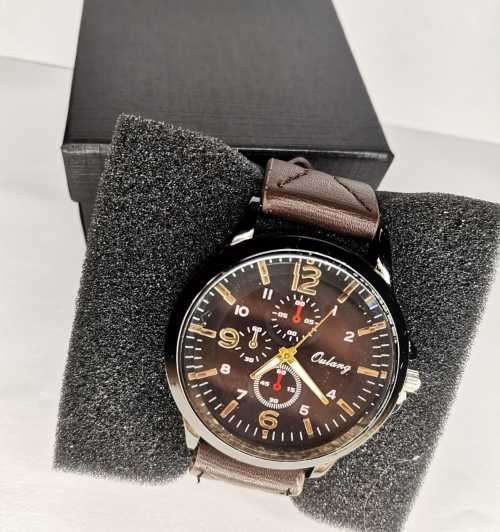 Mens smart casual business design wristwatch