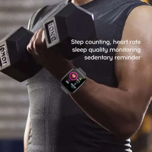 D20 SMART FITNESS WATCH WITH STEPS, CALORIES AND DISTANCE TRACKING, and HP and BP MONITOR