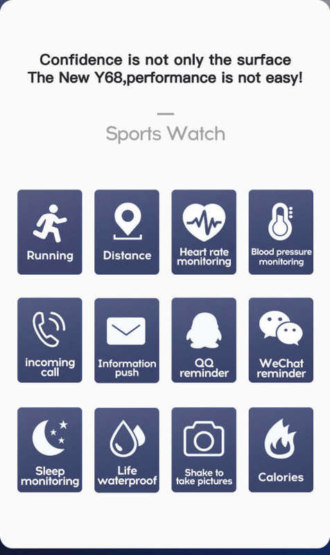 D20 SMART FITNESS WATCH WITH STEPS, CALORIES AND DISTANCE TRACKING, and HP and BP MONITOR