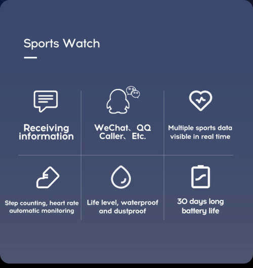 D20 SMART FITNESS WATCH WITH STEPS, CALORIES AND DISTANCE TRACKING, and HP and BP MONITOR