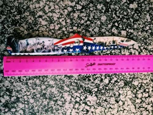 USA WOLFPACK DESIGN FOLDING POCKET KNIFE