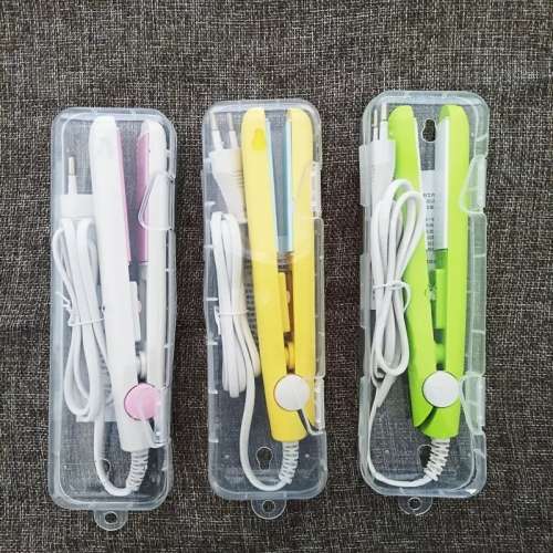Mini portable hair straightener iron